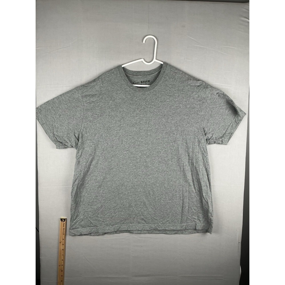 Eddie Bauer T Shirt Mens XXL Gray Short‎ Sleeve Crew Neck Cotton Casual